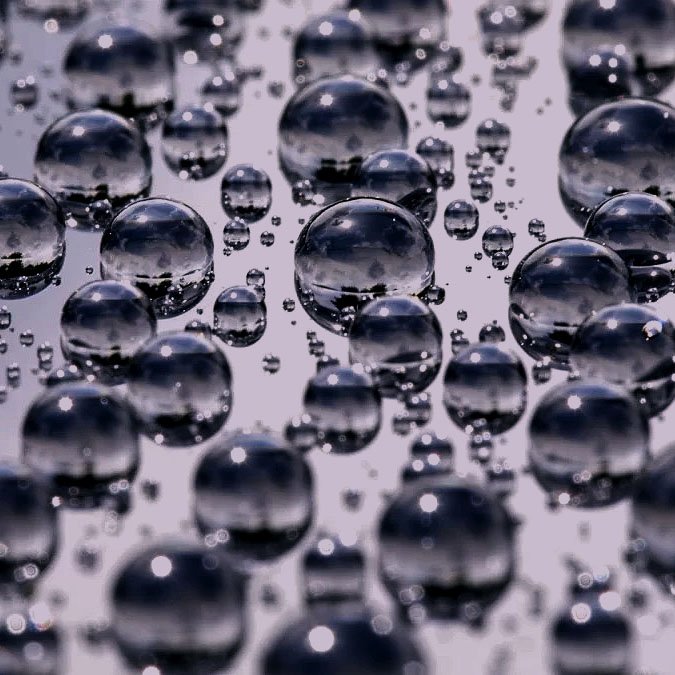 Efecto hidrofóbico, gotas perfectas