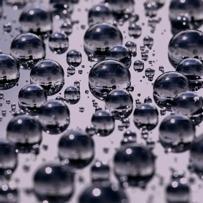 Efecto hidrofóbico, gotas perfectas