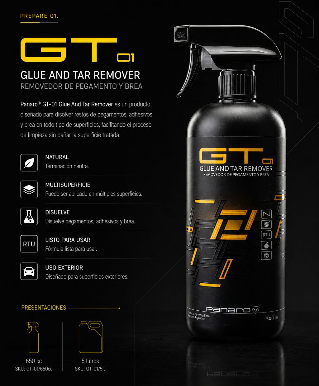 GT-01 Glue & Tar Remover - Removedor de Pegamento y Brea - Imagen 3
