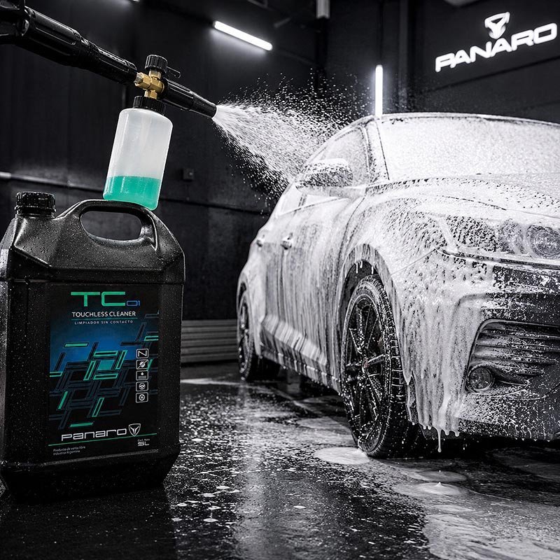 Aplicación de TC-01 con lanza de espuma